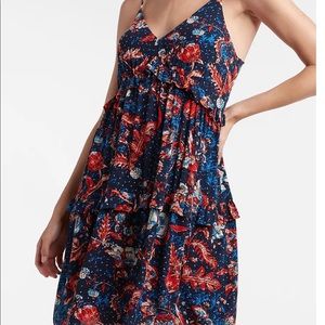 Floral Tiered Trapeze Dress